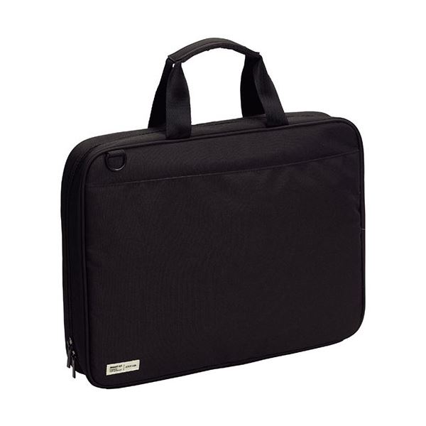 (まとめ）リヒトラブ SMART FITキャリングバッグ(ワイドオープンタイプ) ブラック A-7581-24 1個(×3セット) 13,115円