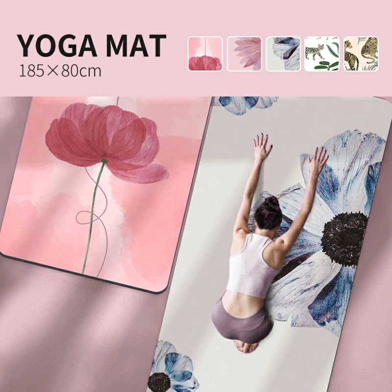 ヨガマット 厚み7mm 185×80cm トレーニングマット ピラティス エクササイズ 筋トレ マット 初心者 ゴム ダイエット ストレッチマット 上級者 極厚 器具 yoga ケース 腹筋 脚痩せ 5,591円