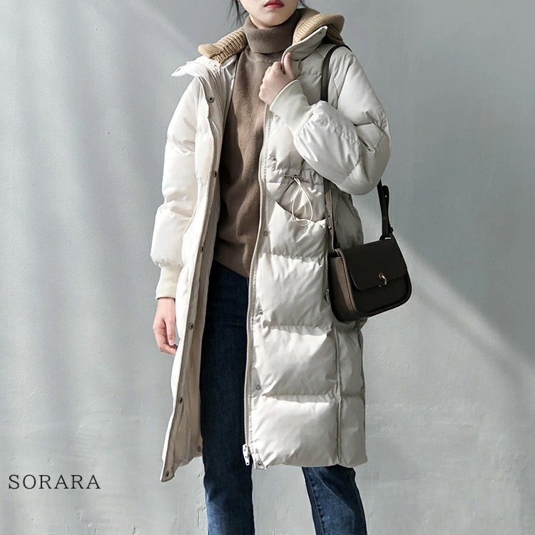 ダウンコート ロングコート アウター レディース 冬 真冬 防寒 防風 軽い ロング丈 帽子取り外可能 着膨れしない ゆったり 大きいサイズ 体型カバー きれいめ おしゃれ 通勤入園式卒業式 着回し