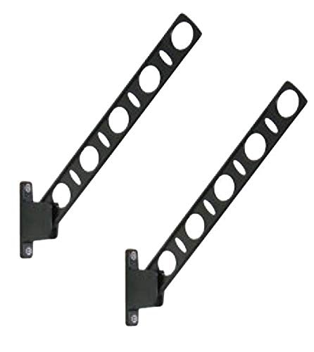 タカラ産業 ドライ・ウェーブ(DRY・WAVE) 窓壁用物干金物 KAN55 1セット2本組 ブラック