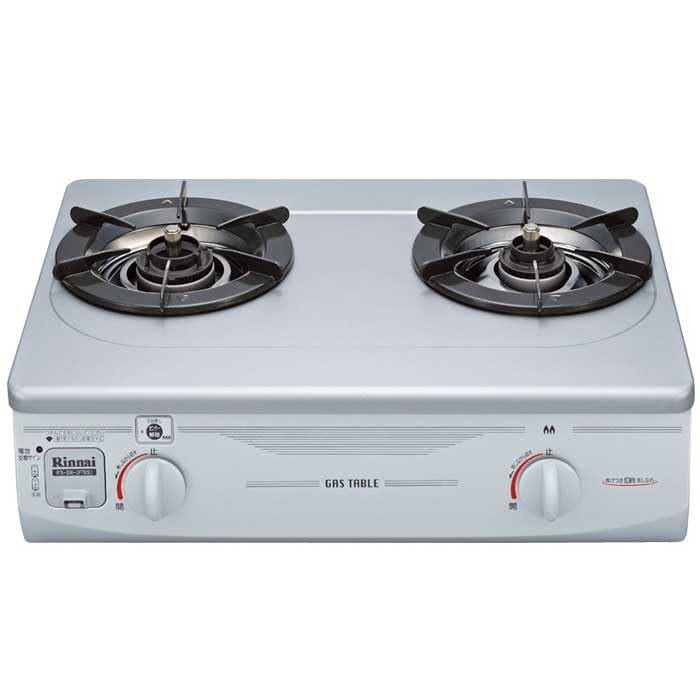 フッ素コート 2口コンロ 56cm (グリル無し/右強火力/都市ガス(12A/13A)用) RTS-336-2FTS(SL)A-R-13A