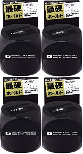 MANDOM(マンダム) 【まとめ買い】GATSBY (ギャツビー) パーフェクトホールドワックス エクストラハード 60g4個