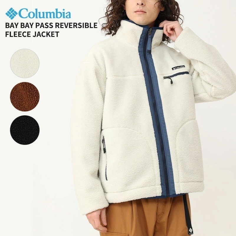 コロンビア フリース ジャケット メンズ Columbia ベイベイパスリバーシブルフリースジャケット PM1380 秋 冬 アウター