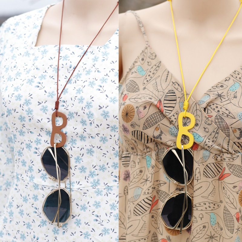 [1個購入で10個プレゼント]首掛け収納バッグサングラスおしゃれシンプルサングラスストラップ付きケースバッグ紐外れ防止