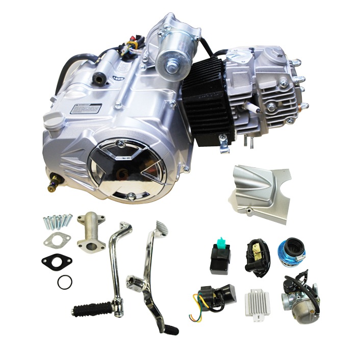 エンジン 本体110cc ZONGSHEN セル キック 3速 バック ノークラッチ 遠心クラッチ 4スト 全波 直流 バイク バギー 四輪 三輪 ATV 鈴鹿 耐久 中華 レストア