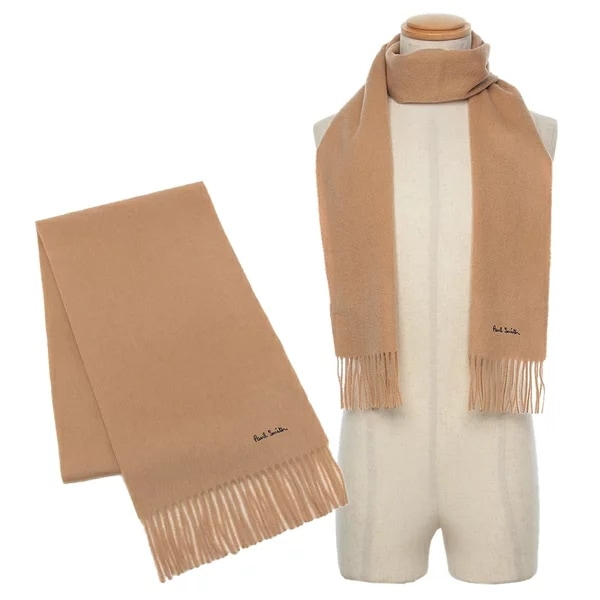 マフラー ロゴ フリンジ ベージュ メンズ レディース ユニセックス PAUL SMITH M1A 933D AS04 62 6,856円