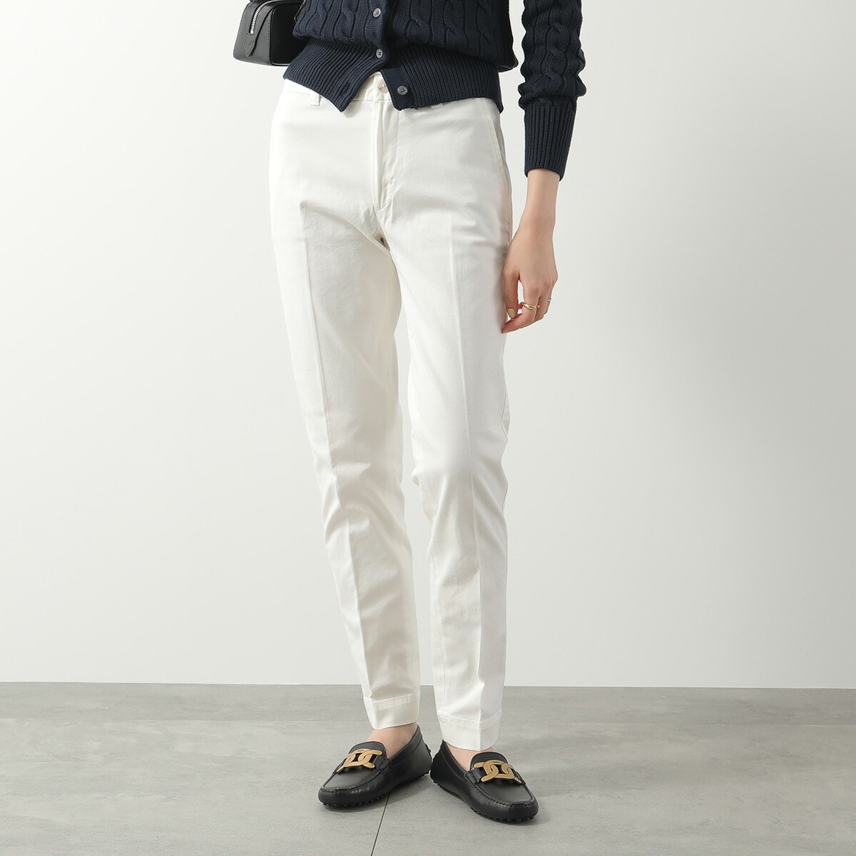 Polo Ralph Lauren ポロラルフローレン パンツ 211890343 レディース アンクル ストレッチ コットン テーパード ボトムス 002/WHITE 21,983円