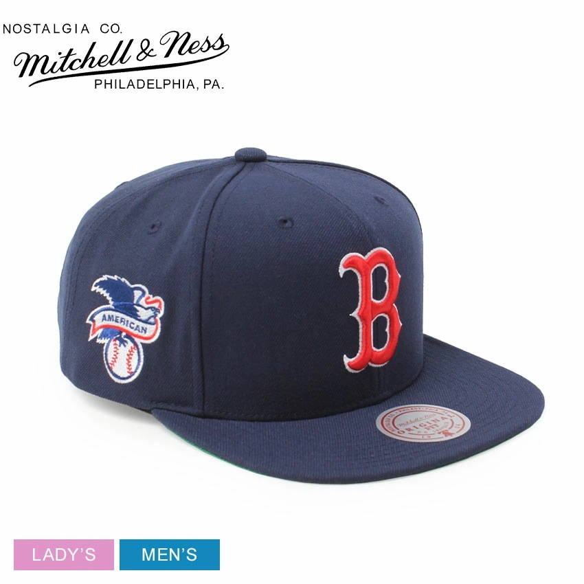 キャップ 帽子 ボストン・レッドソックス 野球 MLB LEAGUE PATCH SNAPBACK HHSS6745-BRSYYPPPNAVY レディース メンズ チームロゴ