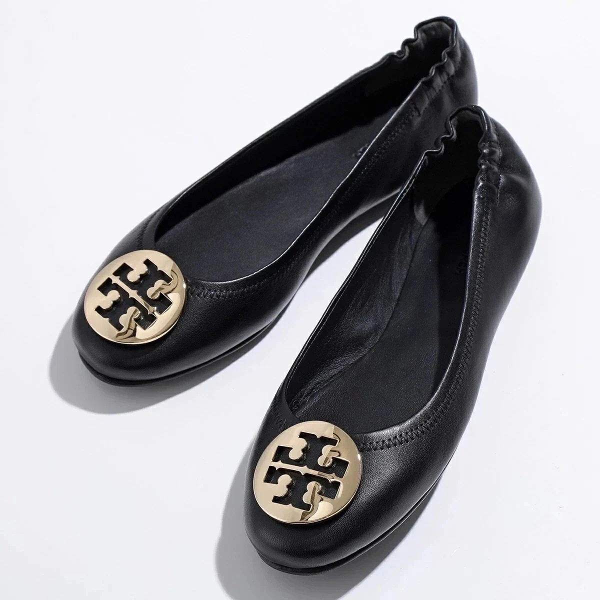 TORY BURCH トリーバーチ 50393 MINNIE TRAVEL BALLET WITH METAL LOGO フラットパンプス バレエシューズ ロゴ