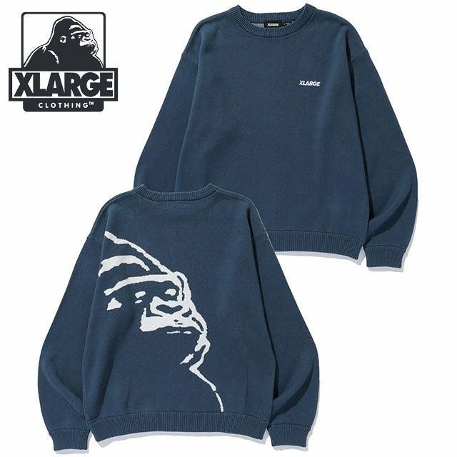 OG クルーネックニット [101253015001] メンズ トップス コットンニット NAVY 正規取扱店