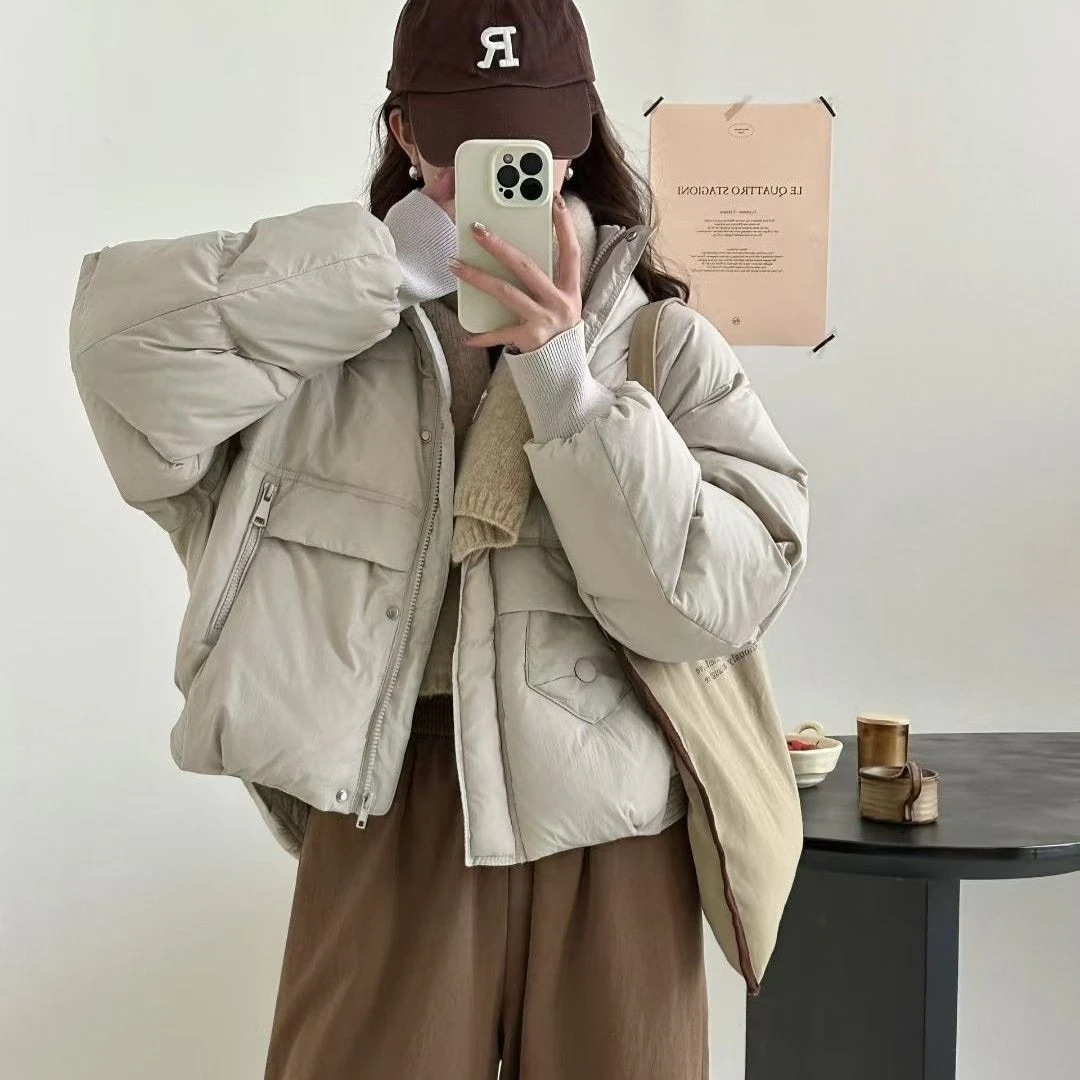 2026冬 レディース 小さいサイズ 新作 フード付き パンクロック インスタ風 シェイプアップ 防寒