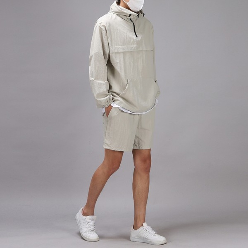 (フアンズ) ユニセックスフード付きアノラック 5パートパンツセット DMJP4003