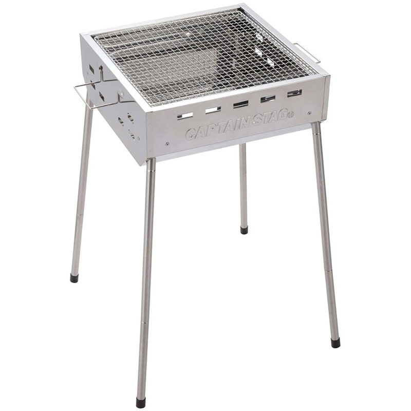 ステンレス スクエアグリル 300 アウトドア バーベキューコンロ ug0115