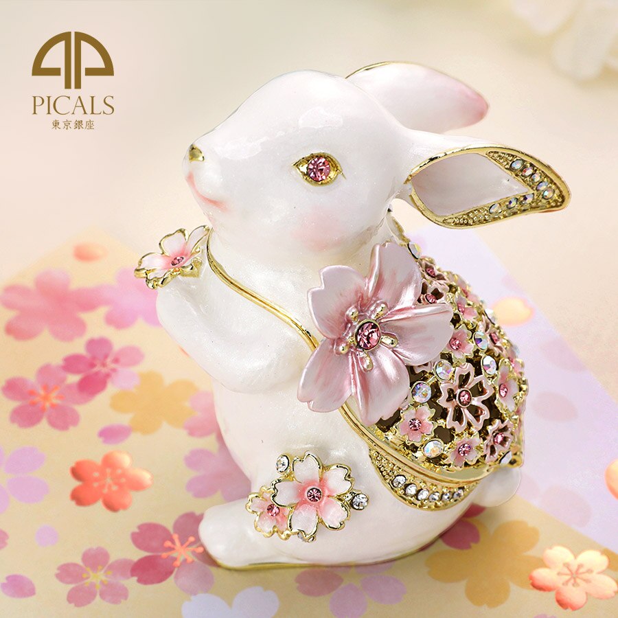 Qoo10] 東京銀座PICALS 【正規品】 月うさぎ ジュエリー ボック