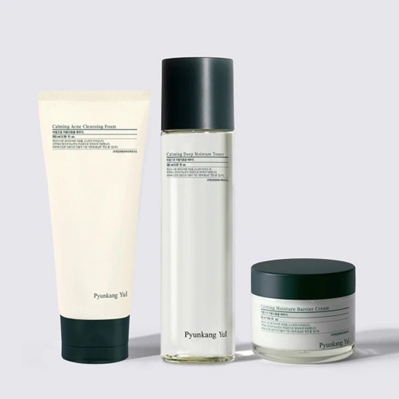 【ニキビ緩和セット】鎮静 クレンジングフォーム 100ml+化粧水 150ml+鎮静保湿クリーム 100ml ニキビ スキンケアセット 韓国 人気 毛穴 ニキビ 保湿 ニキビ跡 敏感肌