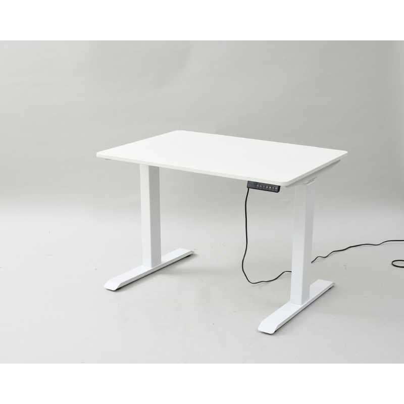 ヤマゼン　電動昇降デスク W1000xD700xH710～1100mm　ELD-FS-MWH/T1000-WH