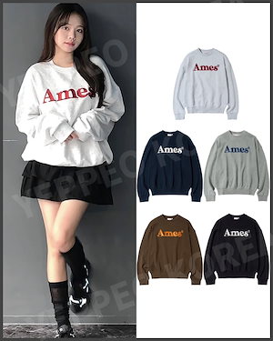 ★AMES-WORLDWIDE★BASIC DENIM LOGO SWEATSHIRT BLACK★正規品 AMESWORLDWIDE | ファッション通販サイト NUGU