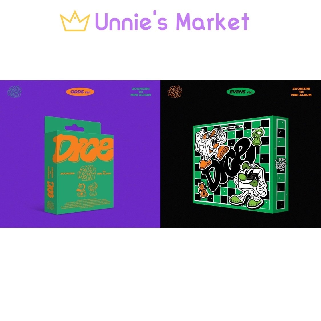 [SET] ZOONIZINI (ASTRO) - DICE (ODDS ver. / EVENS ver.) META 1st Mini Album