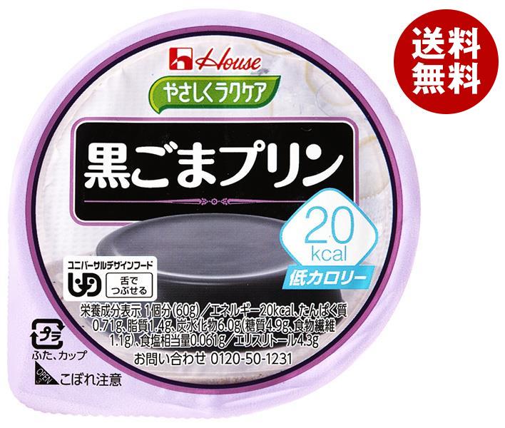 ハウス食品 やさしくラクケア 20kcal 黒ごまプリン 60g＊48個入