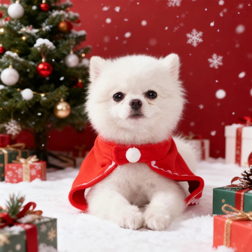 秋冬用の猫と犬の服サンタクロースのペットの衣装クリスマスの衣装面白いペットの衣装装飾品変身衣装