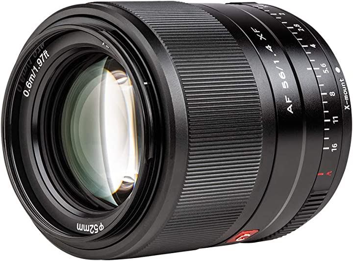 Viltrox 56mm F1.4 STM 大口径 単焦点レンズ Fujifilm Xマウント オートフォーカス ポートレートレンズ fujiカメラに対応日本語説明書同梱(ブラック)