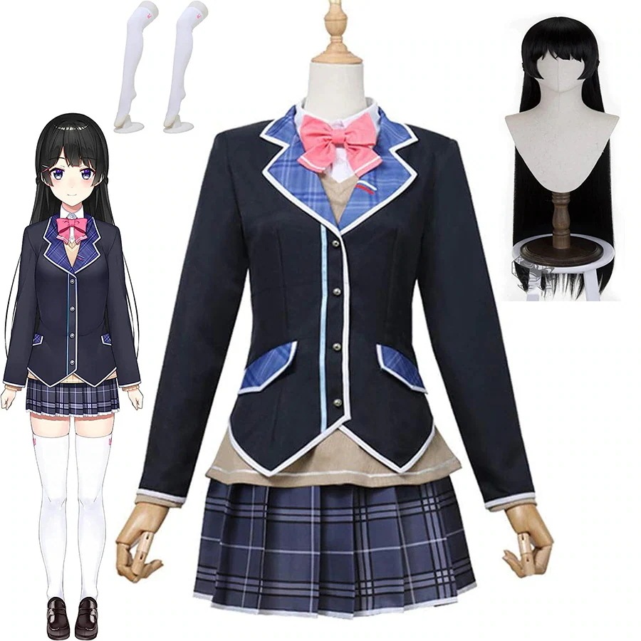 【全シリーズ発売中】 【値引き中】クリスマス ハロウィン コスプレ 可愛い コスプレ服 コスプレ 衣装 ウィッグ ストッキング付き VTuber SNSで大バズり バーチャル つきみと 月ノ美兎 コ