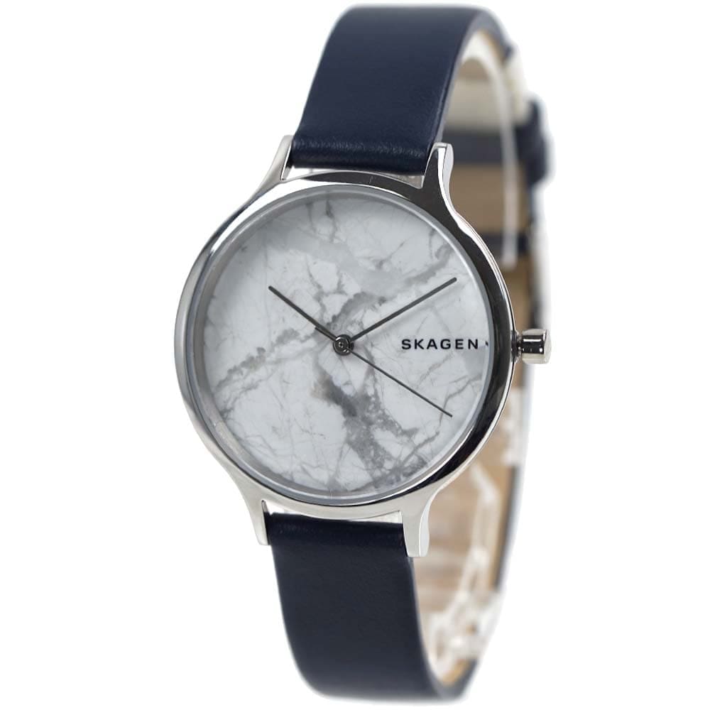 スカーゲン 腕時計 レディース アニータ ネイビー ホワイト 天然石 薄型 軽量 SKAGEN ANITA SKW2719 11,011円
