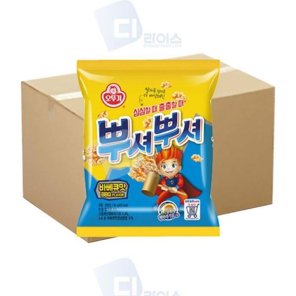 OF8N2O19 オットギ プショプショ バーベキュー味 24袋 ラーメン菓子 スナック