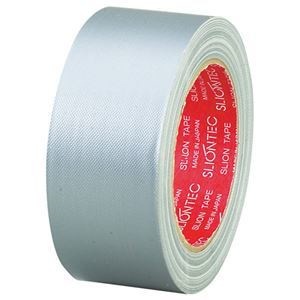 （まとめ） スリオンテック 布粘着テープ No.3390 50mm25m シルバー No.3390-50SI 1巻 10セット 8,687円