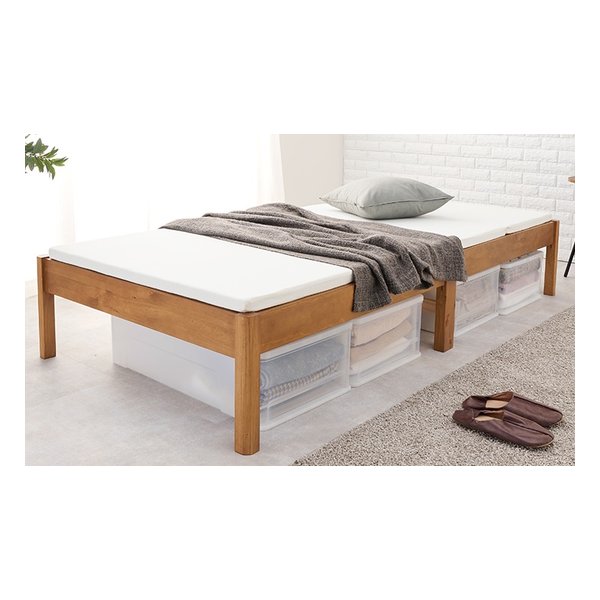 組立簡単 シングルベッド 約 幅99.5×奥行198 ライトブラウン MB-5149SLBR 12,269円