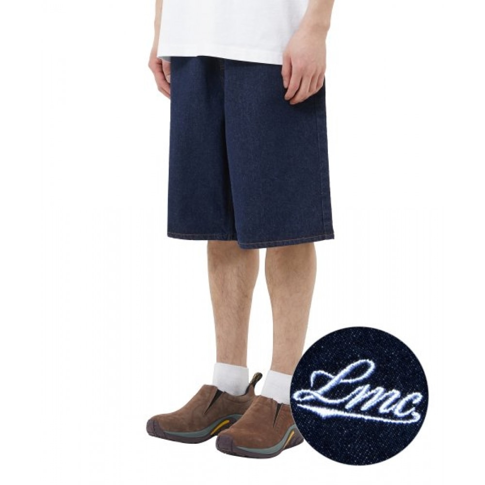 LMC (LMC) クラシックワイドデニムショートパンツダークネイビー
