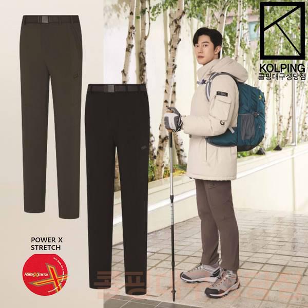 []カーディス 男性 春秋 ストレッチ 両側アウトポケット 切り替え型パンツ KUP9145M