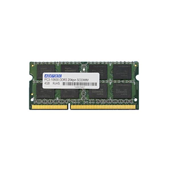 (まとめ)アドテック DDR3 1333MHzPC3-10600 204Pin SO-DIMM 4GB ADS10600N-4G 1枚3セット