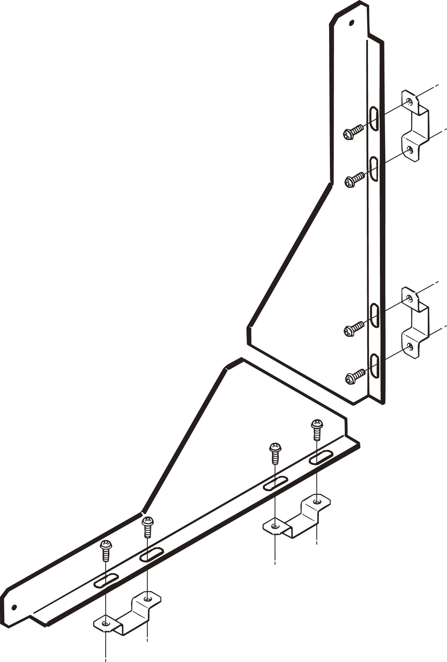 ネグロス電工 アルミダクト用セパレーター 上下組 ADIDF7P【受注製作品】