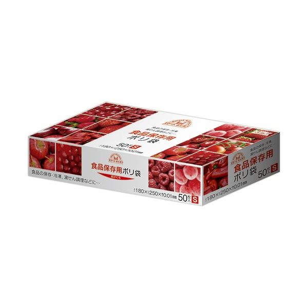 （まとめ）日本サニパック スマートキッチン 食品保存袋 S KS06 1パック（50枚）[x50]