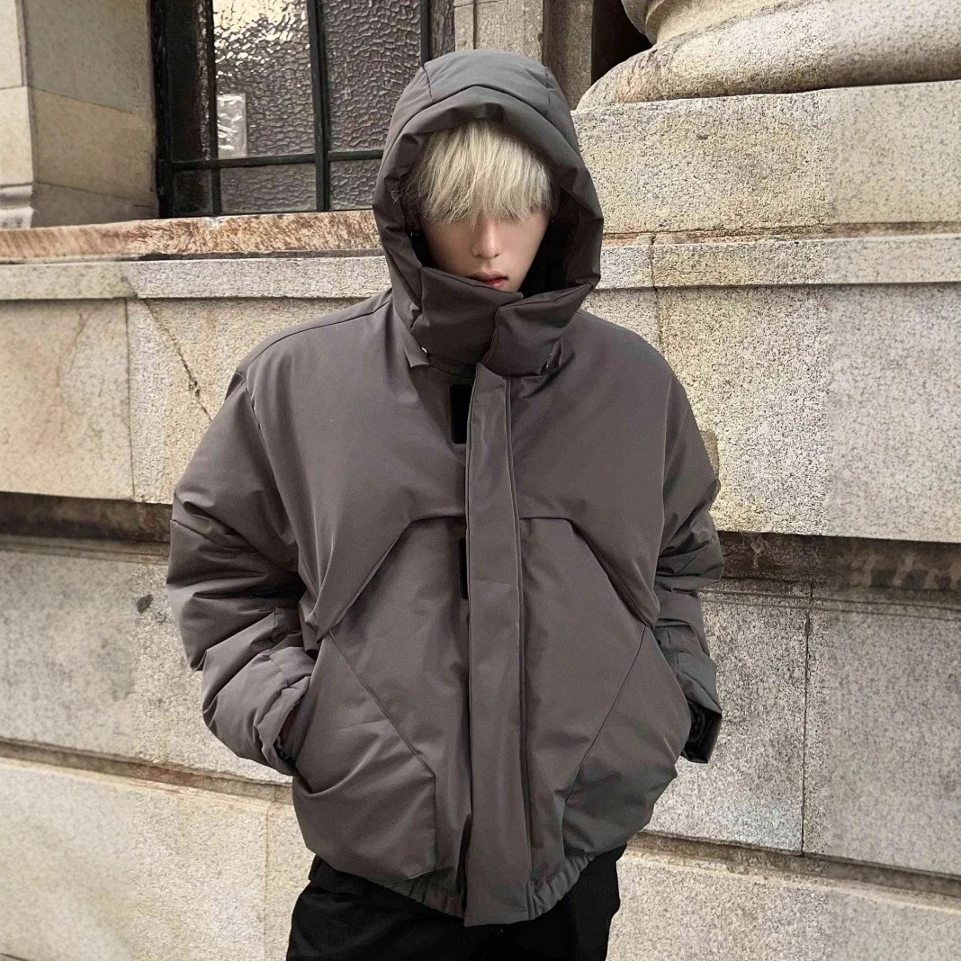【少数入荷】【3日出荷】冬 ショートキャンバスコート ハイストリートスタイル 加厚 メンズファッション アウター