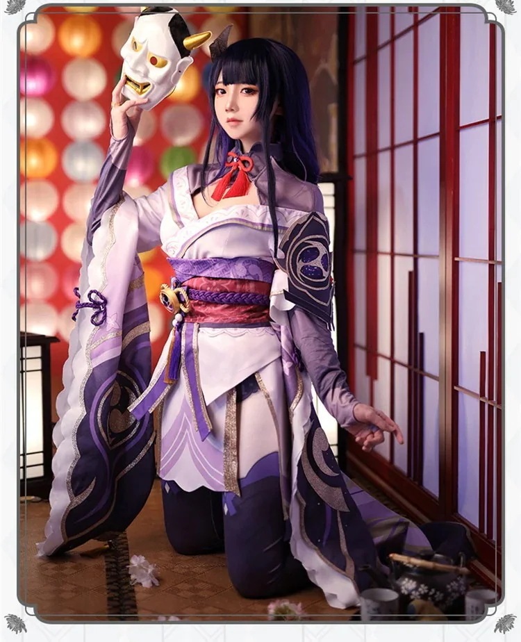 コスプレ衣装 げんしん コスチューム 雷電将軍 仮装期間限定30％ 雷元素 変装 原神パーティーイベント用品コスプレ変装仮装