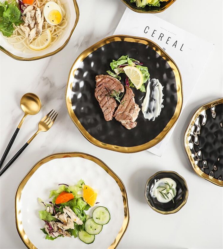 早い者勝ち ホテル 西洋料理 ディナープレート モダン 食器 プレートセット 家庭用 プノンペン