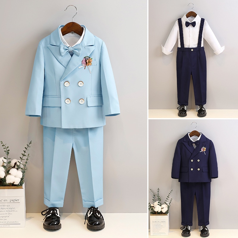 子供用 スーツ セット 英倫 無地 小さなスーツ 男の子 クラス 司会 合唱 発表会 礼服
