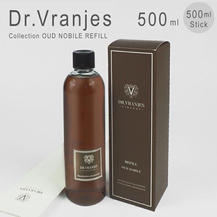 ドットールヴラニエス ドットールヴラニエス 詰め替え ディフューザー ウードノービレ OUD NOBILE Dr. Vranjes REFILL 500ml [500mlスティック付き]