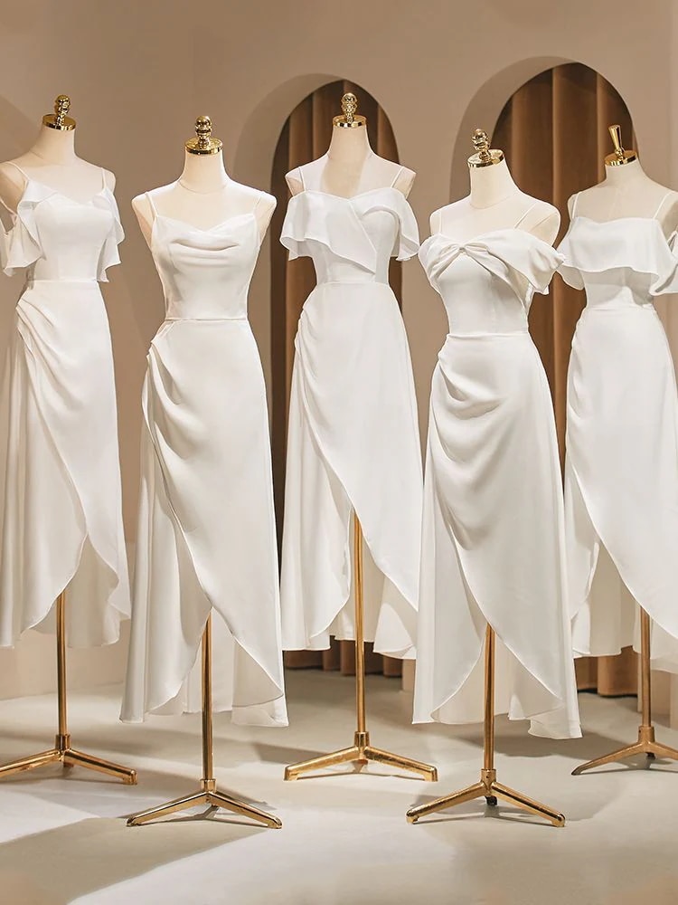 パーティードレス ホルタードレス2025新しい白いドレス女性の気質豪華な春と夏