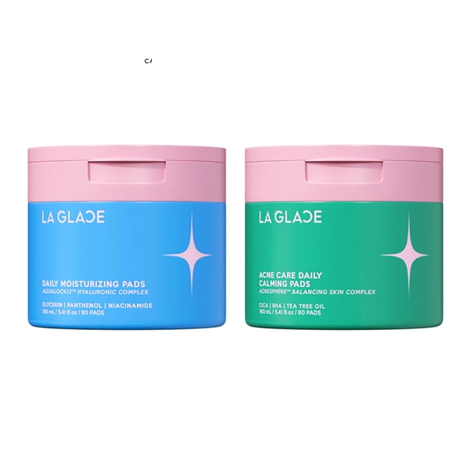 【お得セット】デイリートナーパッド 保湿ブルー／ニキビケアグリーン 160ml［80枚］[2個/組み合わせ]