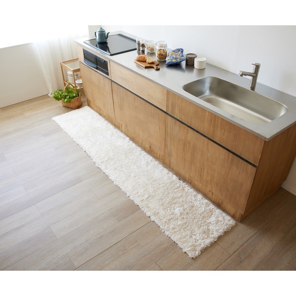 スミノエ 洗える ラグ トビー 45180cm アイボリー メーカー直送