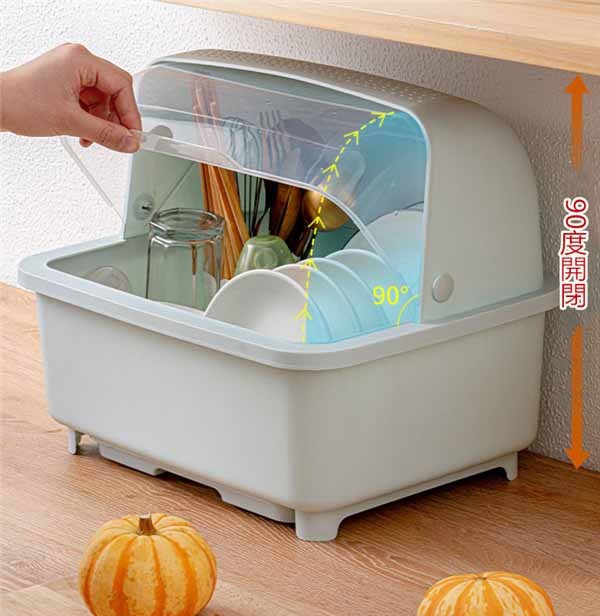 水切りかご 大容量収納 台所収納用品 蓋付き 透明 食器収納 インテリア 無地 シンク上 おしゃれ 水切りトレイ