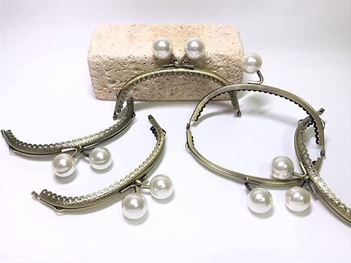 口金 がま口 12.5cm レース あめ玉 10色セット アンティークゴールド ハンドメイド リメイ