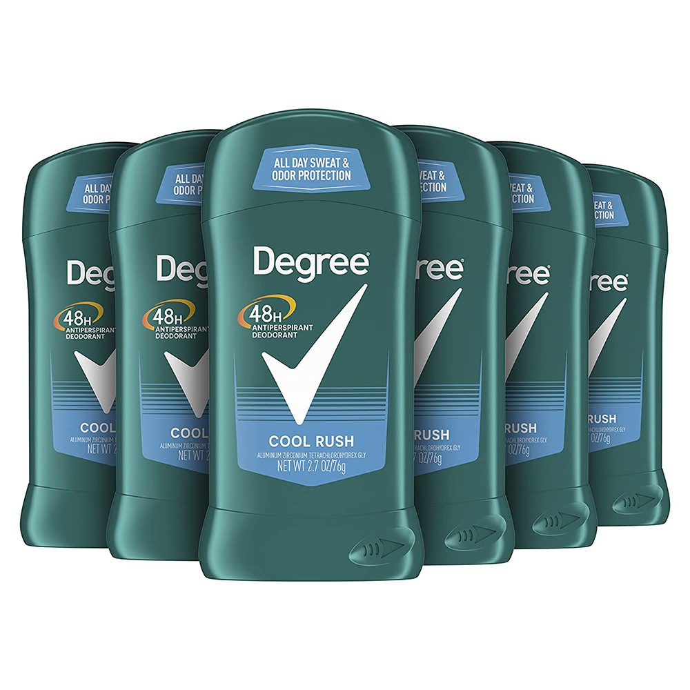 【エクスプレス便】【お得な6本セット】 Degree Men Antiperspirant Deodorant 48-Hour Odor Protection Cool Rush Mens 2.7oz