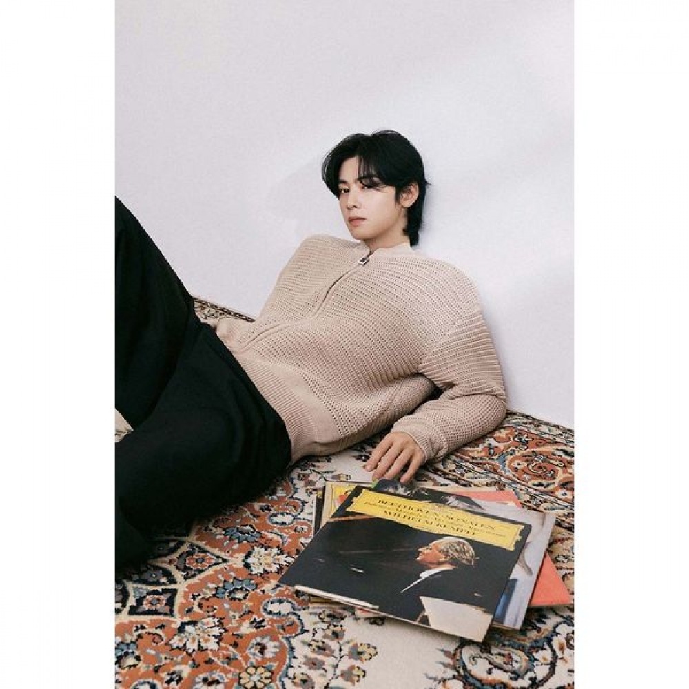 [リバークラッシュ] LKS51311ベージュオーバーフィットバルキーニットジップアップブルゾン