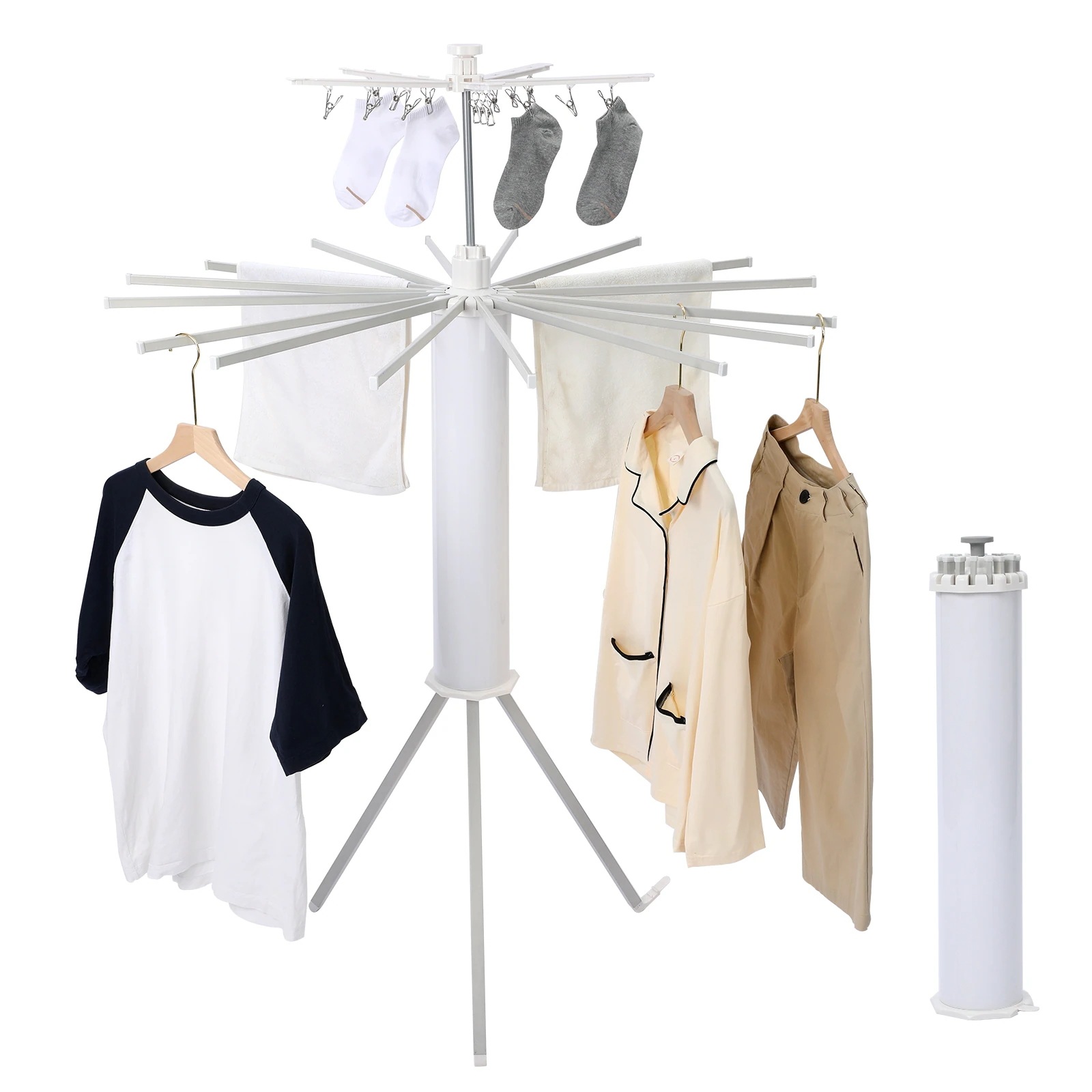 [送料無料]折りたたみ 物干しラック 物干し 物干し台 室内干し 折りたたみ 部屋干し 物干しスタンド ハンガーラック オクトパスハンガー 屋外 収納型 物干竿 タオル 洋服 洗濯物 ハンガー掛け 部