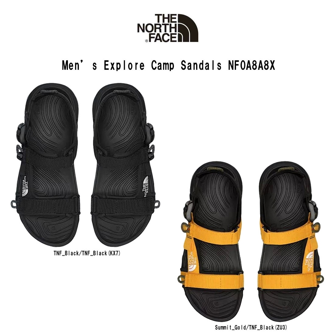 THE NORTH FACE サンダル ストラップサンダル アウトドア キャンプ レジャー メンズ Men’s Explore Camp Sandals NF0A8A8X