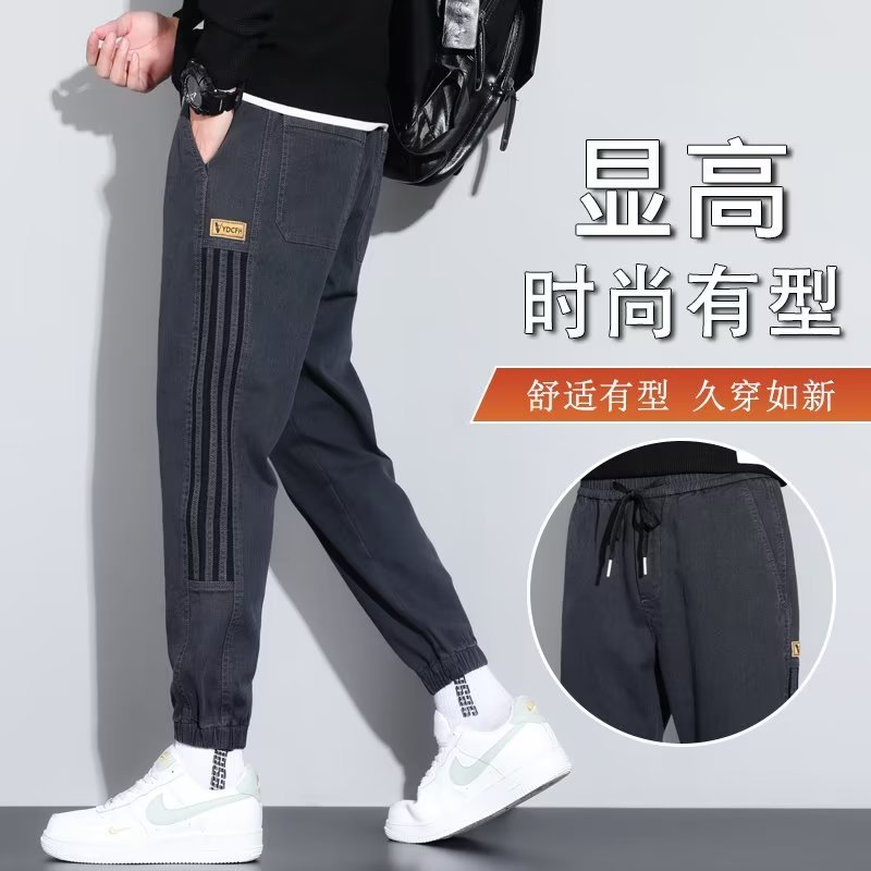 秋冬メンズカジュアルスウェットパンツ風ゆったり大きいサイズおしゃれつなぎオーバーオール